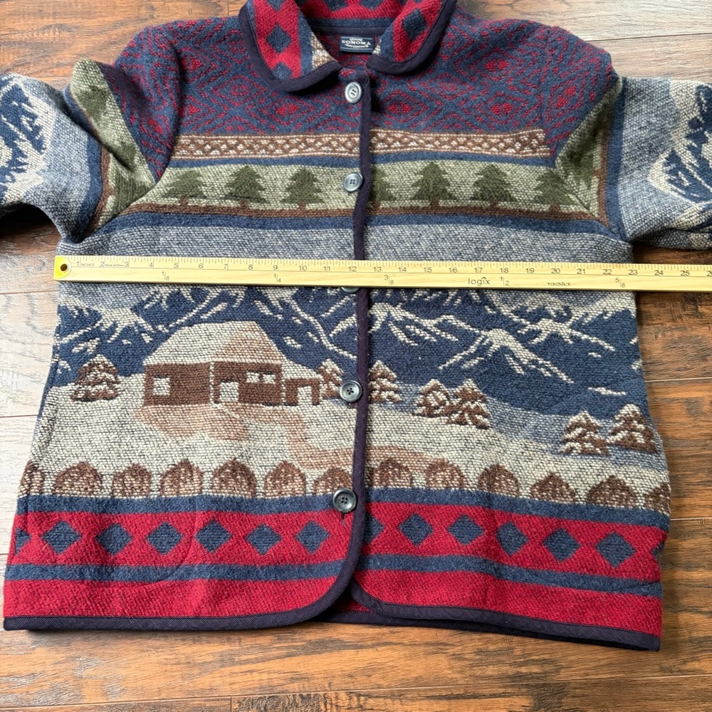 Vintage Wool Blend Mountain Cabin Western Jacket - Picture 5 of 13